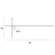 Aplica de perete Maxlight ARNE metal, negru, LED, 10W, 650lm, 3000K, IP44 - W0370
