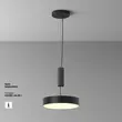 Plafoniera Maytoni ZON metal, negru, LED, 3000K, 36W, 1800lm - C032CL-36W3K-RD-B