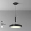 Plafoniera Maytoni ZON metal, negru, LED, 3000K, 45W, 2540lm - C032CL-45W3K-RD-B