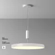 Plafoniera Maytoni ZON metal, alb, LED, 3000K, 90W, 7400lm - C032CL-90W3K-RD-W