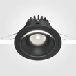 Spot incastrabil Maytoni YIN metal, negru, LED, 4000K, 12W, 830lm - DL031-L12W4K-B