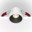 Spot incastrabil Maytoni Alfa LED metal, plastic, alb, negru, LED, 3000K, 10W, 450lm - DL043-01-10W3K-D-RD-WB