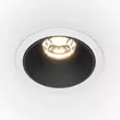 Spot incastrabil Maytoni Alfa LED metal, plastic, alb, negru, LED, 3000K, 10W, 450lm - DL043-01-10W3K-RD-WB