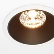 Spot incastrabil Maytoni ALFA metal, alb, negru, LED, 15W, 2700K, 750Lm - DL043-01-15W2.7K-RD-WB-DE