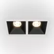Spot incastrabil Maytoni Alfa LED metal, plastic, alb, negru, LED, 3000K, 20W, 900lm - DL043-02-10W3K-D-SQ-WB