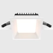 Spot incastrabil pentru baie Maytoni OKNO metal, alb, LED, 3000K, 12W, 900lm, IP44 - DL056-12W3K-W