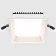 Spot incastrabil pentru baie Maytoni OKNO metal, alb, LED, 3000K, 18W, 1400lm, IP44 - DL056-18W3K-W