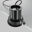 Spot incastrabil Maytoni HIDDEN metal, plastic, negru, LED, 3000K, 10W, 760lm - DL095-01-10W3K-B