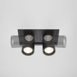 Spot incastrabil Maytoni HIDDEN metal, plastic, negru, LED, 3000K, 20W, 1400lm - DL095-02-10W3K-B