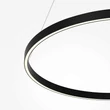 Pendul Maytoni RIM metal, plastic, negru, alb, LED, 51W, CCT - MOD058PL-L42BK