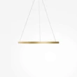 Pendul Maytoni RIM metal, plastic, alama, alb, LED, 51W, CCT - MOD058PL-L42BSK