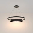 Pendul Maytoni Rim metal, negru, LED, 3000K, 88W, 5200lm - MOD058PL-L74B3K