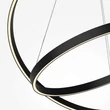 Pendul Maytoni RIM metal, plastic, negru, alb, LED, 83W, CCT - MOD058PL-L74BK