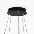 Pendul Maytoni RIM metal, plastic, negru, alb, LED, 83W, CCT - MOD058PL-L74BK
