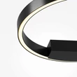Aplica de perete Maytoni RIM metal, plastic, negru, alb, LED, 23W, CCT - MOD058WL-L25BK