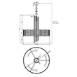 Pendul Maytoni FRAME metal, sticla, auriu, alb, E14 - MOD174PL-06G