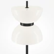 Lampadar Maytoni KYOTO metal, sticla, negru, alb, LED, 3000K, 11W, 1300lm - MOD178FL-L11B3K