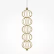 Pendul Maytoni GOLDEN CAGE metal, acril, auriu, alb, LED, 3000K, 17W, 1050lm - MOD216PL-L10G3K