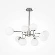 Pendul Maytoni ERICH sticla alb 8x E14 - MOD221-PL-08-N