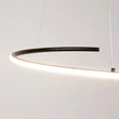 Pendul Maytoni CURVE metal, negru, LED, 3000K-4000K, 31W, 1600lm - MOD242PL-L33BK