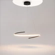 Pendul Maytoni CURVE metal, negru, LED, 3000K-4000K, 31W, 1600lm - MOD242PL-L33BK