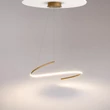 Pendul Maytoni CURVE metal, alama, LED, 2600K-3500K, 31W, 2100lm - MOD242PL-L33BSK