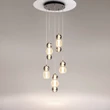 Pendul Maytoni DROP metal, sticla, crom, LED, 3000K, 80W, 9300lm - MOD273PL-L80CH3K