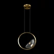 Pendul Maytoni LUNARE metal, sticla, alama, transparent, LED, 3000K, 5W, 450lm - MOD327PL-L5BS3K