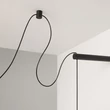 Pendul Maytoni TWINS metal, sticla, negru, alb, LED, 20W, 3000K, 1400Lm - MOD427PL-L20B3K1