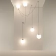 Pendul Maytoni TWINS metal, sticla, negru, alb, LED, 26W, 3000K, 1700Lm - MOD427PL-L30B3K1