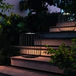 Lampadar exterior Maytoni WISP metal, grafit, LED, 18W, 3000K, 850 Lm, IP 54 - O478FL-L18GF3K