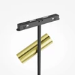 Spot sina magnetica Exility Maytoni ELTI DUO metal, negru, alama, LED, 24W, 1624 Lm - TR005-4-2X12W-DS-BBS