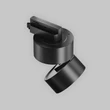 Spot sina monofazata Maytoni ONDA metal, negru, LED, 12W, 3000K, 780 Lm - TR007-1-12W3K-B-1