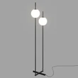 Lampadar Maytoni The Sixth Sense metal, sticla, negru, alb, LED, 3000K, 12W, 750lm  - Z020FL-L12BK