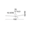Ventilator NovaLuce VENTO metal, lemn, negru, maro - 5231301