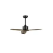 Ventilator NovaLuce VENTO metal, lemn, negru, maro - 5231301