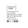 Lampadar exterior NovaLuce Apollo metal, plastic, gri, LED, 3000K, 6W, 300lm, IP54 - NL-713311