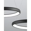 Pendul NovaLuce ALBI metal, plastic, negru, alb, LED, 50W, 3000K, 2500Lm - 8105602-D