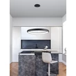 Pendul NovaLuce ALBI metal, plastic, negru, alb, LED, 80W, 3000K, 4000Lm - 8105604-D