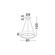 Pendul NovaLuce ALBI metal, plastic, negru, alb, LED, 80W, 3000K, 4000Lm - 8105604-D