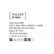 Aplica de perete exterioara NovaLuce Pulsar plastic, gri, LED, 3000-4000K, 2W, 160lm, IP54 - NL-811502