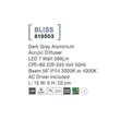 Lampadar exterior NovaLuce Bliss metal, plastic, gri, LED, 3000-4000K, 7W, 560lm, IP54 - NL-819503