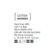 Aplica de perete exterioara NovaLuce Luton plastic, gri, LED, 3000K, 1.2W, 90lm, IP65 - NL-8403624