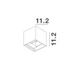 Aplica de perete exterioara NovaLuce Como metal, gri, LED, 3000K, 2x3W, 510lm, IP54 - NL-847407