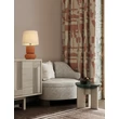 Veioza NovaLuce IZUMI ceramic, textil, maro, alb, E27 - NL-9001060