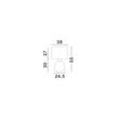 Veioza NovaLuce SEPARE hartie, textil, maro, alb, E27 - NL-9001061