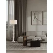Lampadar NovaLuce CHAMOIS hartie, textil, alb, E27 - NL-9001067