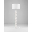 Lampadar NovaLuce CHAMOIS hartie, textil, alb, E27 - NL-9001067