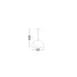 Pendul NovaLuce TALCUM metal, hartie, negru, E27 - NL-9001072