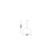 Pendul NovaLuce TALCUM metal, hartie, negru, E27 - NL-9001073